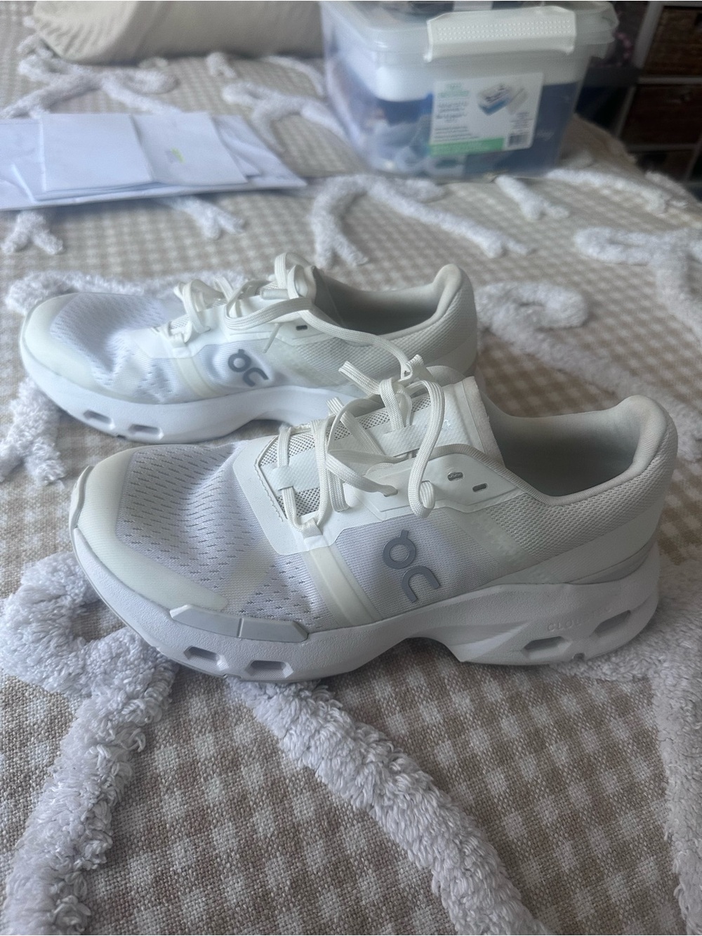 On Cloudnova Women's Athletic Sneakers in White - Picture 3 of 6